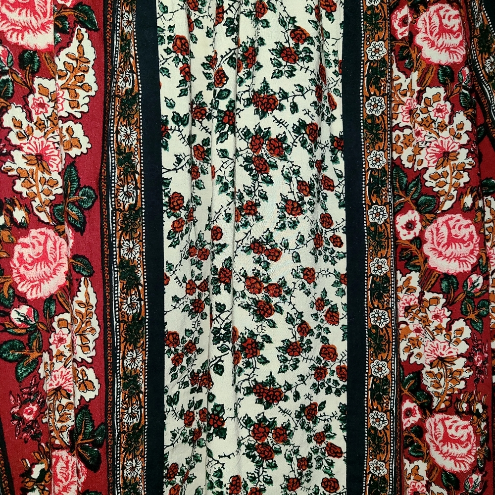 Lucky Brand Floral Bohemian Women's Plus Sz 2X Blouse - Picture 4 of 4